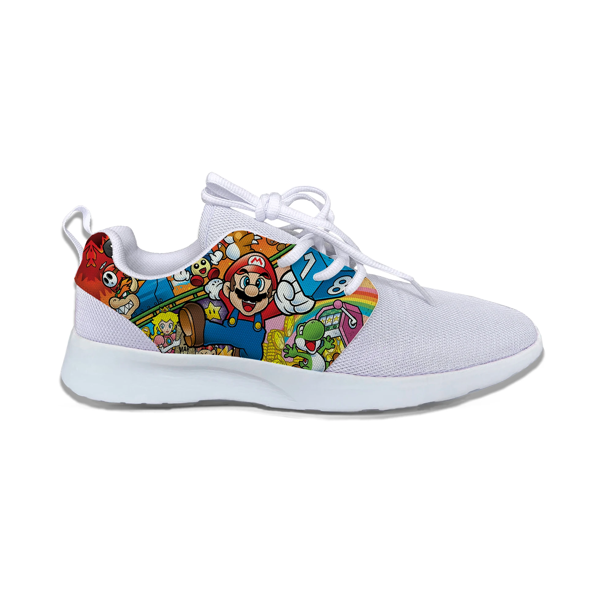 

Game Mario Hot Super Fashion Cool Cartoon Kids Breathable Sport Running Shoes Funny Cute Sneakers Gift For Boys Girls Children