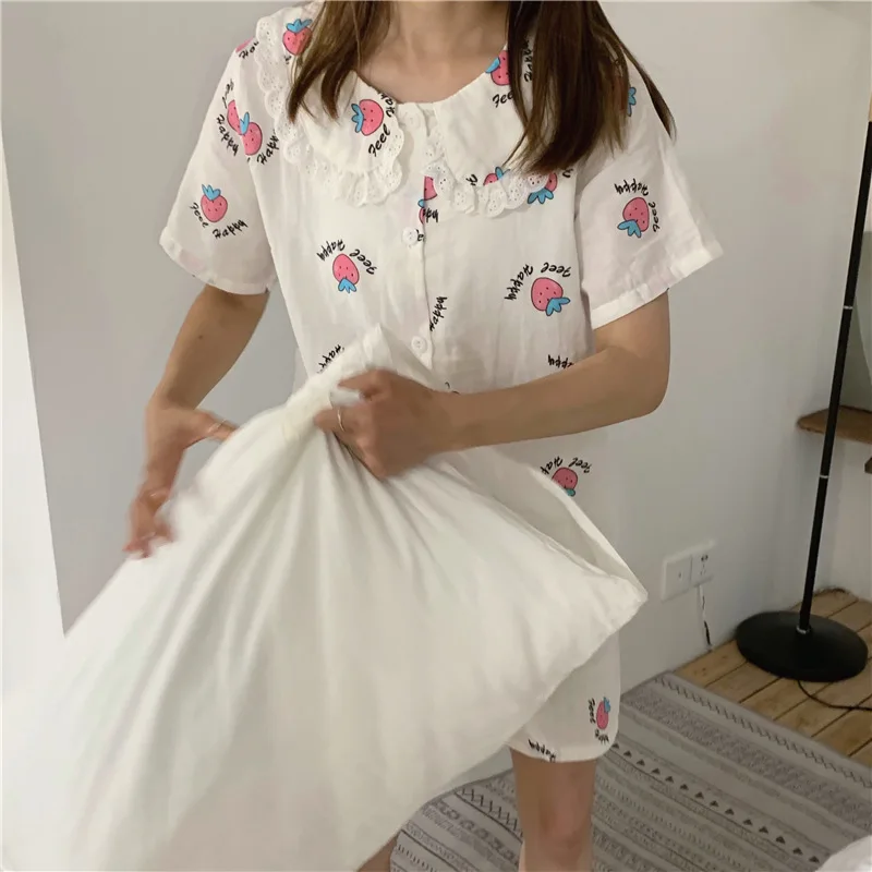 Летнее женское платье для фотосессии, стиль, Южная Корея, принт с фруктами, короткий рукав, шорты, пижама, костюм, спортивный костюм для студентов