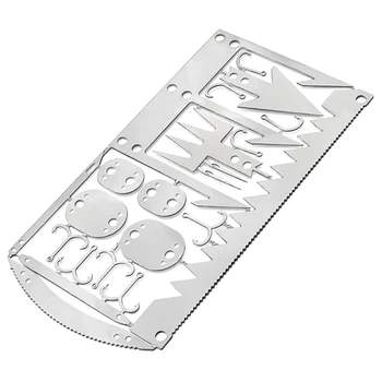 

22 In 1 Fishing Gear Credit Card Multi-Tool Outdoor Camping Survival Tools Outdoor Hunting Emergency Survival EDC Kit
