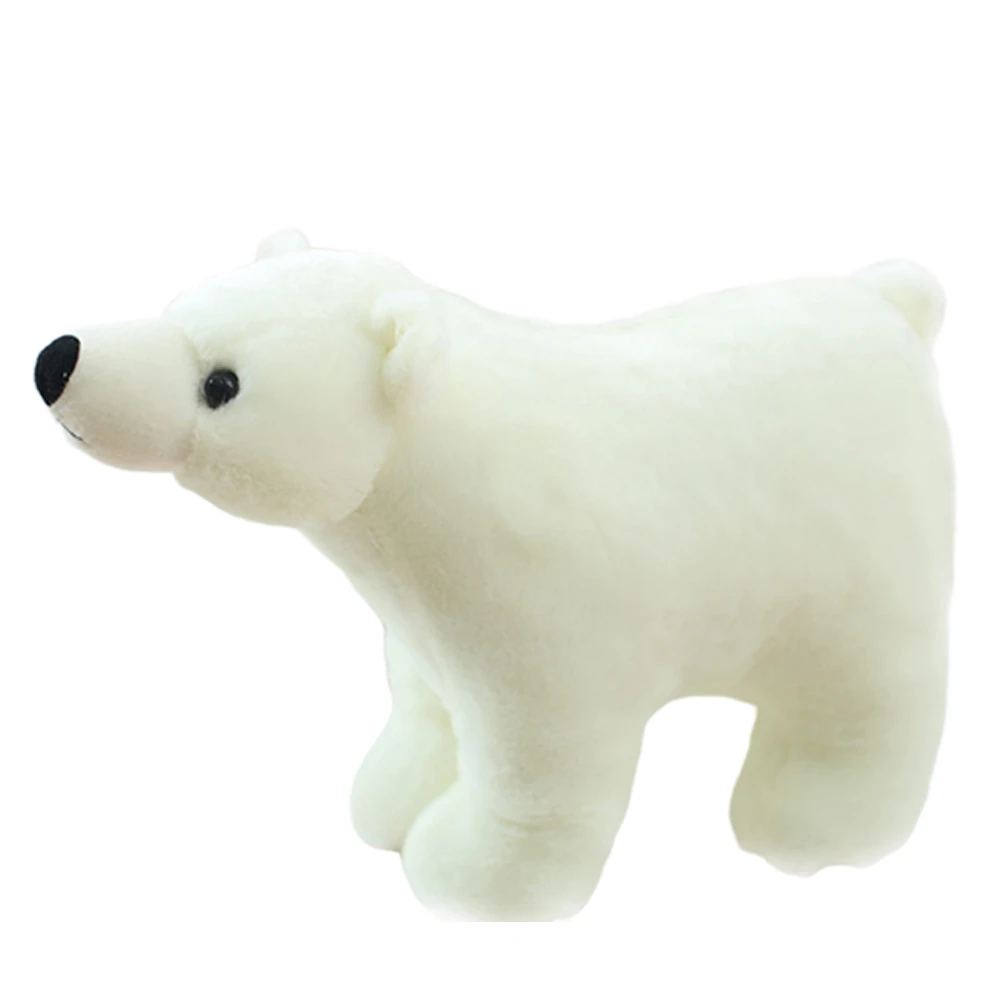 Grand Ours Polaire En Peluche De 35cm Jouet En Peluche Poupees D Animaux De Dessin Anime Oreiller Doux Mignon Pour Enfants Cadeau D Anniversaire Pour Bebe Aliexpress