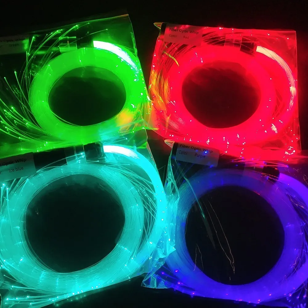 pmma led Fiber Optic cable Whip Led Glow Gloves Multicolor Dance Whip Light  Up Rave Toy Flashlight Dance Festival Stick Glow led - AliExpress