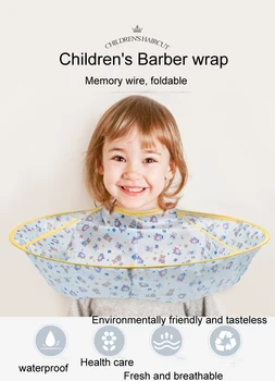 

Kids Boy Hair Cutting Cape Gown Hairdresser Barber Apron Hairdressing Children Girls Boys Hair Cut Cloak Umbrella Cape Protecter