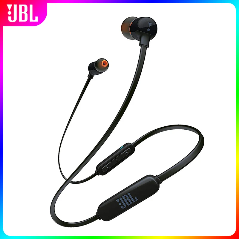 Оригинальные беспроводные Bluetooth наушники JBL T110BT Спортивная Магнитная гарнитура с