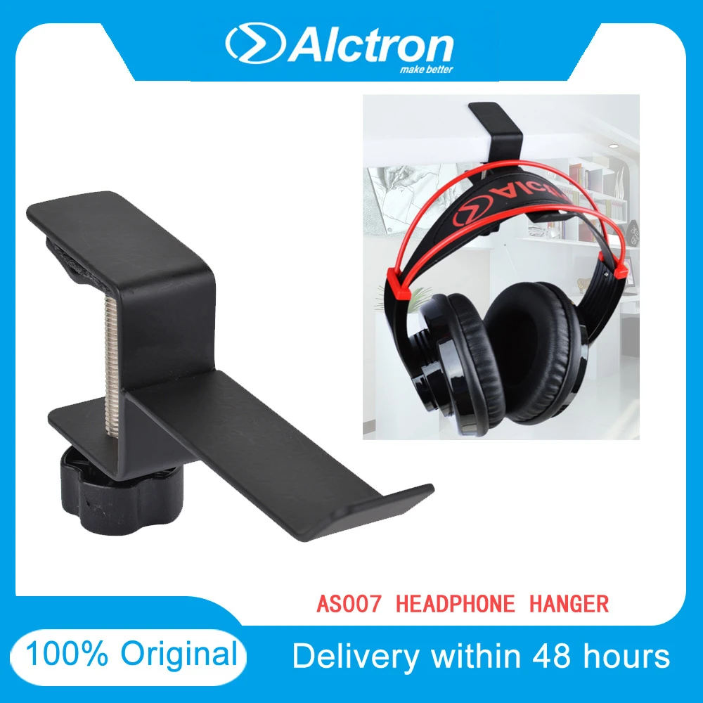 Alctron MAS007 Headphone Hanger For Studio Microphone Earphone Stannds Metal Headphone Holder Hook Hanger Desk Mount Stand