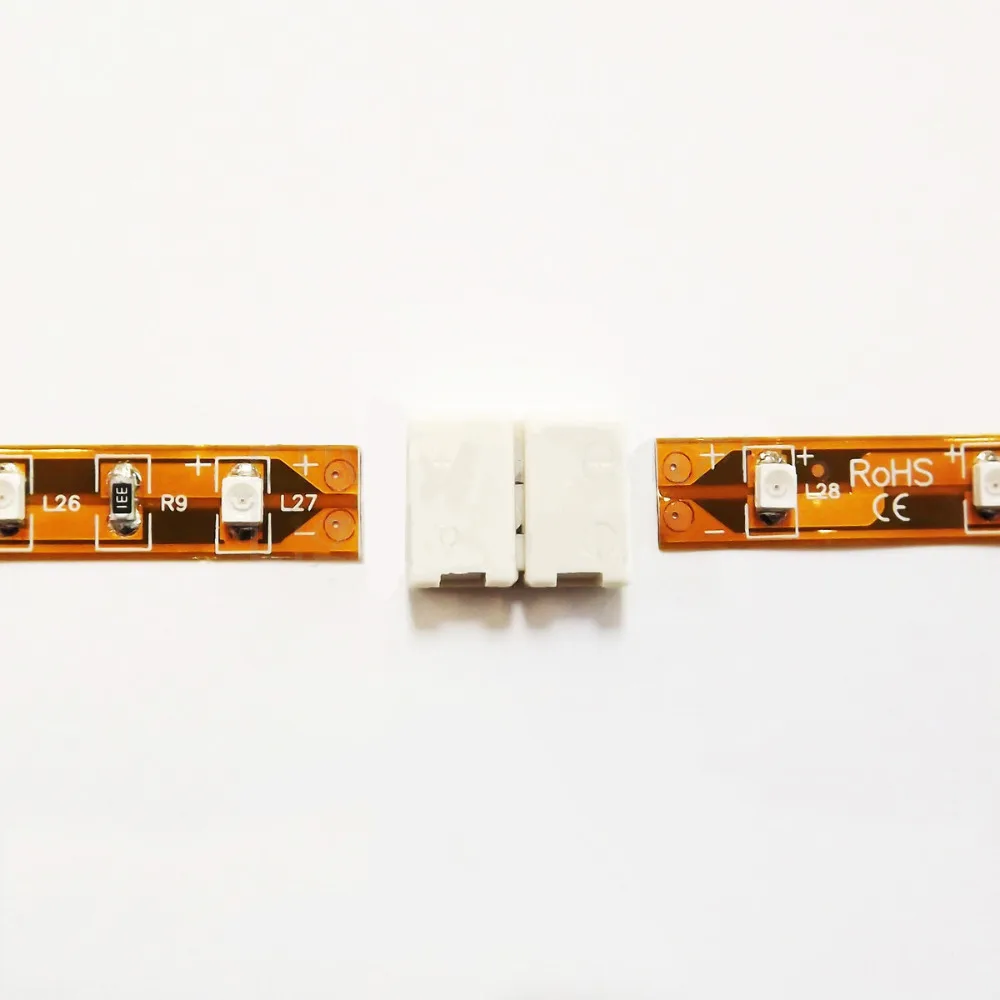 Двухконтактный разъем для светодиодной ленты 1K 1000 дюйма 8 мм 10 мм|led connector|2pin led