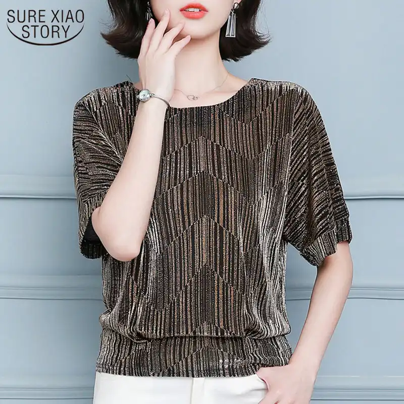 women's plus size glitter tops