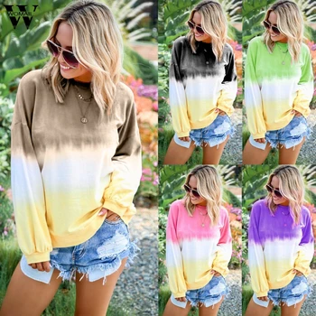 

Womail Sweatshirts Women stripe Long Sleeve Hoodie O-Neck Sweatshirts Casual Tracksuit Pullovers Autumn Campus Puls size S-5XL