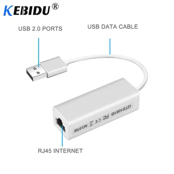 

Kebidu Newest RD9700 USB 1.1 To RJ45 Lan Mini Network Card Ethernet Adapter For Mac OS Android Tablet PC Windows Win 7 8 XP