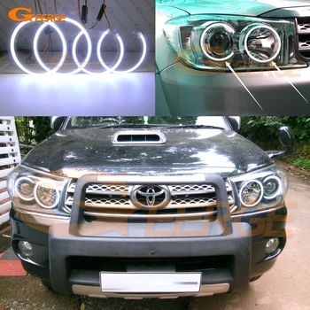 

For Toyota FORTUNER 2008 2009 2010 Excellent Ultra bright illumination COB led angel eyes halo rings