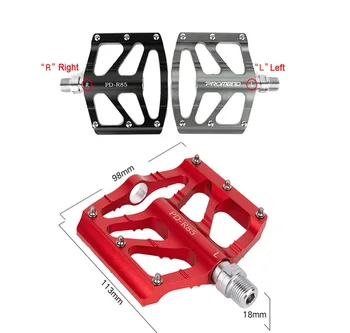 

PROMEND Aluminum Alloy Bicycle Pedal Mtb Ultralight Pedal 3 Bearings Bicycle Pedal Anti-slip Mountain Bike Pedals Cycling Parts