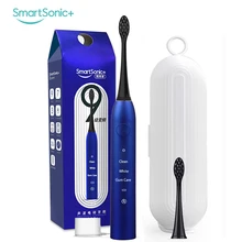 Звуковая зубная щетка для чистки, отбеливающая Сменная головка Dupont, зарядка через usb, ультра звуковая электрическая зубная щетка для лучшего подарка