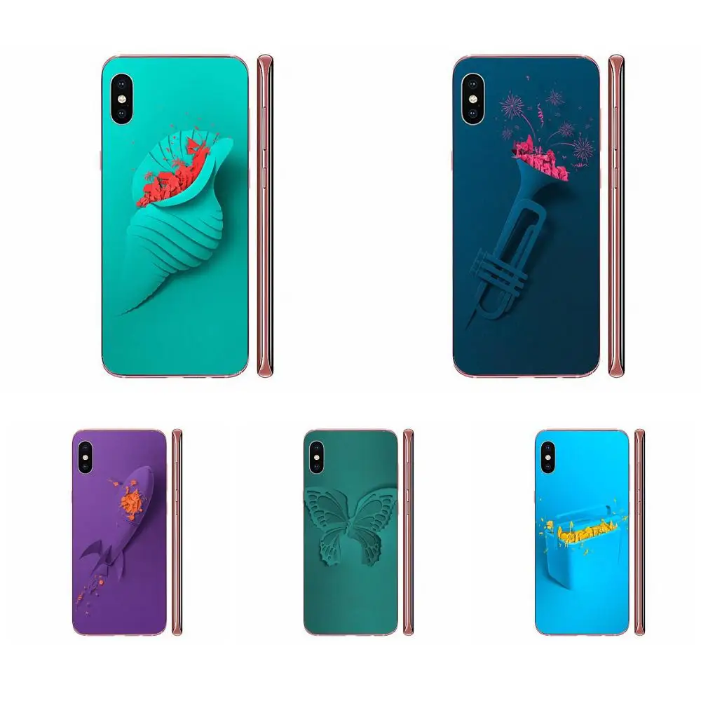 Simple Artwork Guitar Butterfly Conch For Sony Xperia Z Z1 Z2 Z3 Z4 Z5 compact Mini M2 M4 M5 T3 E3 E5 XA XA1 XZ Premium | Мобильные