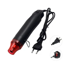 Мини 110 В 220 В электрический тепловой страйкбол пистолет горячего воздуха мощность высокая температура DIY инструмент фен ЕС США вилка