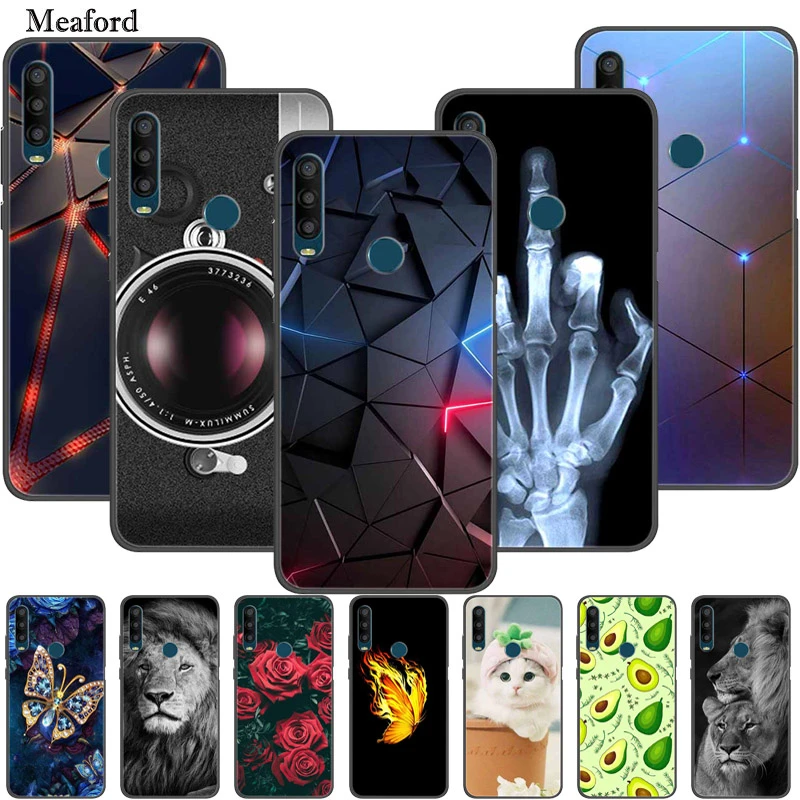 For Alcatel 1SE 2020 Case Black Bumper Silicone TPU Soft Phone Cover For Alcatel 1SE 5030D 5030F 1 SE 2020 Case Cartoon Funda iphone se silicone case