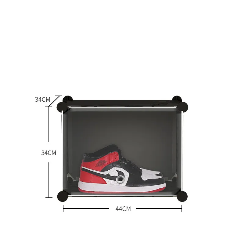 Шкаф со стальной рамой для кроссовок индивидуальная модная сборная коробка