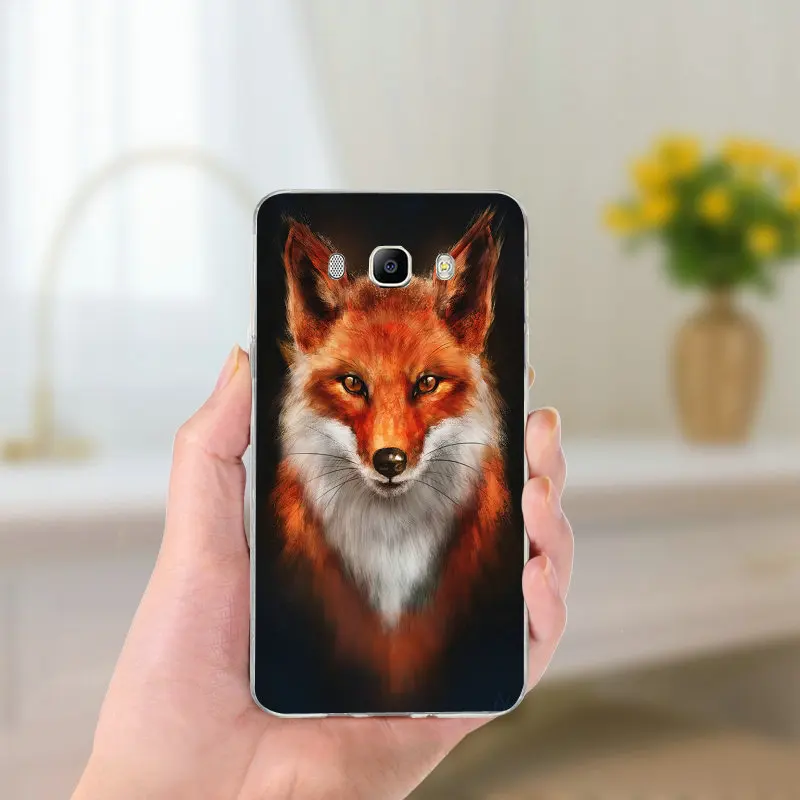 Мягкие силиконовые чехлы из ТПУ для телефонов Samsung Galaxy J1 J2 J3 J5 J7 Coque Shell сумки милые лисы в осенних листьях леса
