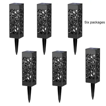 

6PCS Hollow Out Solar Light Bulb Outdoor Solar Lights Waterproof Landscape Light Energy Lamp Outdoor Garden Yard Light Set