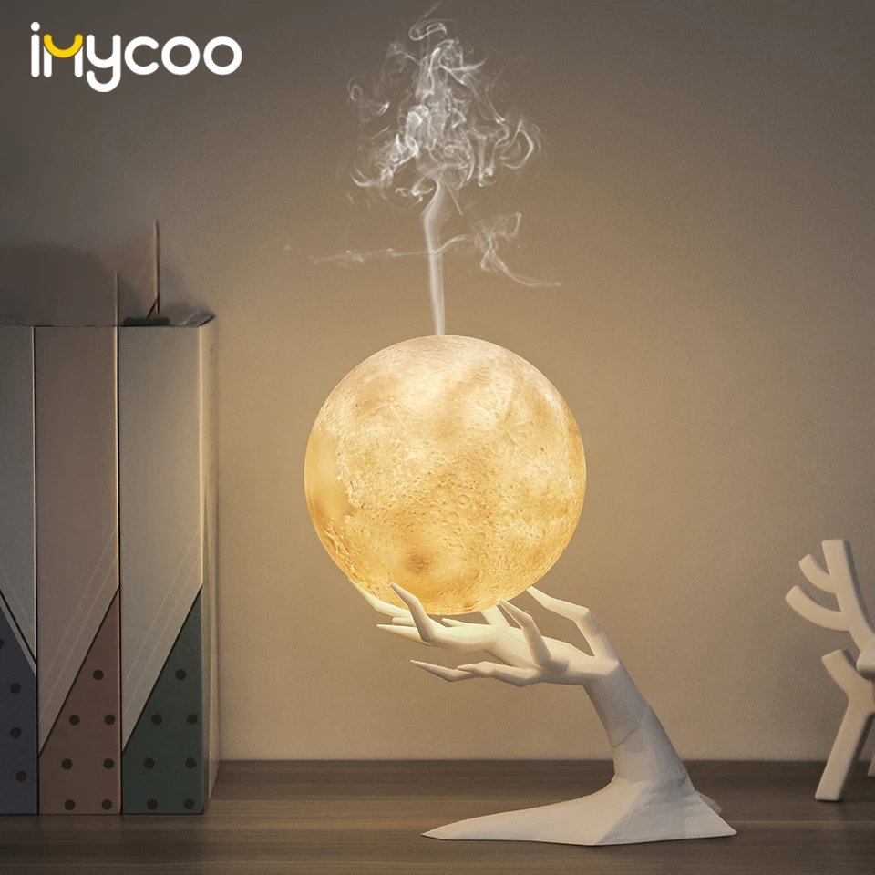 880 мл ультразвуковой Moon увлажнитель воздуха Арома диффузор для эфирных масел