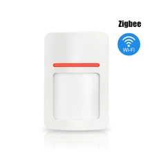Zigbee WiFi Infrared PIR Motion Detector for Wireless Home Security Alarm Systems with Tuya APP Remote Control