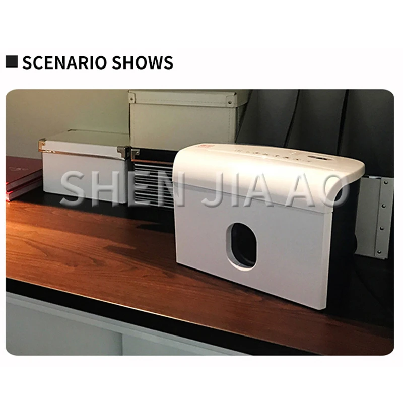 3.5L 2*10mm Shredder Small Portable Silent Household Electric Small Particle Mini Shredder Document Waste Paper Office