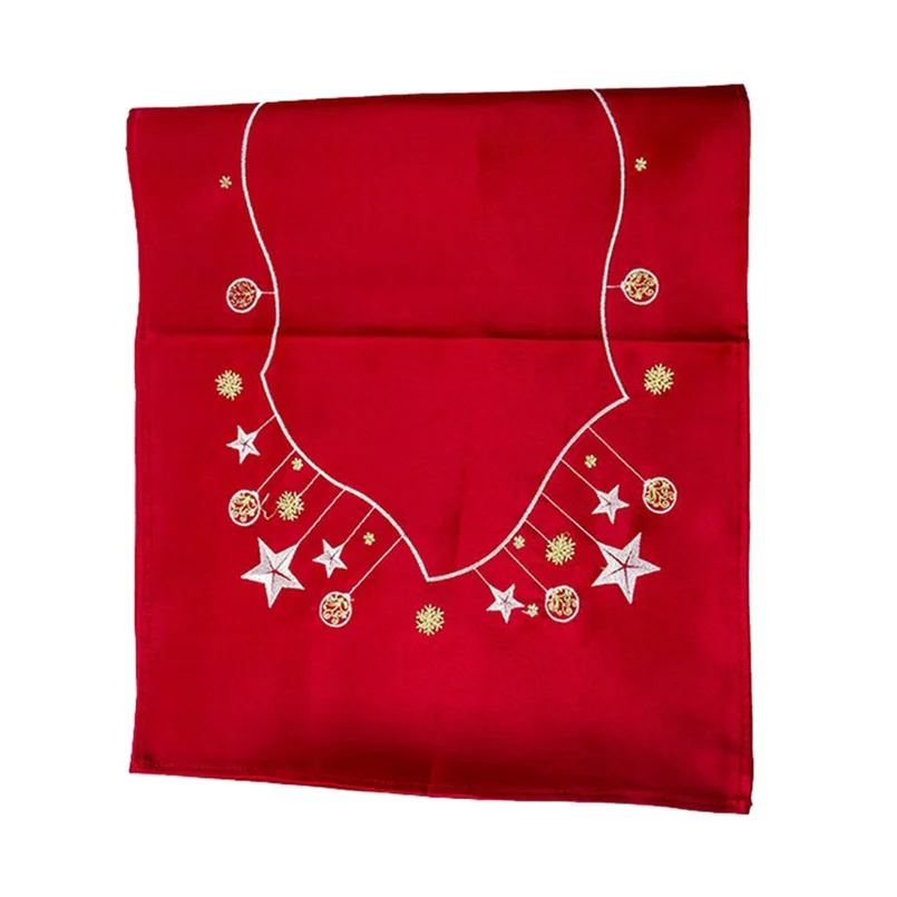 Рождественский настольный флаг 40x180 см, Сервировочные дорожки с розовым золотом, украшение на годовщину, сервировка стола tischlaufer weihnachten 40S25