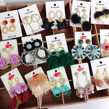 

30 Paris/lot fashion classical mix random style alloy women earring lot jewelry wholesale 201102-128