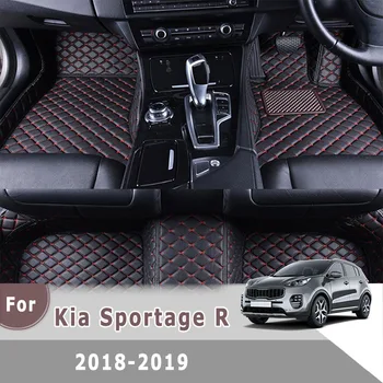 

RHD Carpets For Kia Sportage R 2019 2018 Car Floor Mats Artificial Leather Waterproof Foot Pads Custom Auto Interior Accessories