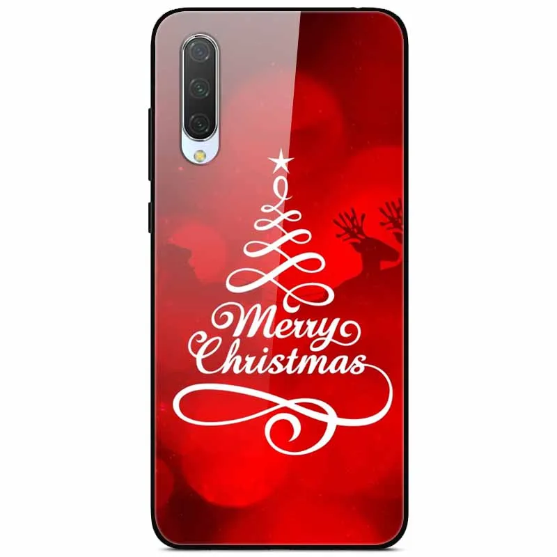 Рождественский чехол для Xiaomi mi 9 Lite чехол из закаленного стекла, жесткий чехлы для телефона для Xiaomi mi 9 чехол mi 9 SE чехол для Xio mi 9T Pro
