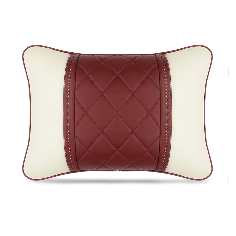 For Mercedes Maybach S Class headrest Luxury leather Car neck pillow