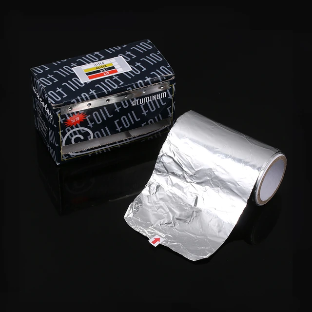 Aluminum Foil for Hair Perm Tint Hair Styling Coloring Highlight Nail Art Hair Salon Tools Hairdressing Accessories, Silver