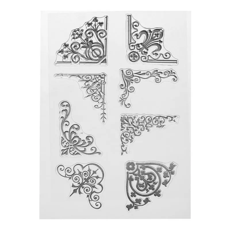 Clear Stamps Corner Silicone Clear Seal Stamp DIY Scrapbooking Embossing Photo Album Decorative Paper Card Craft Art Handmade Gift 090C