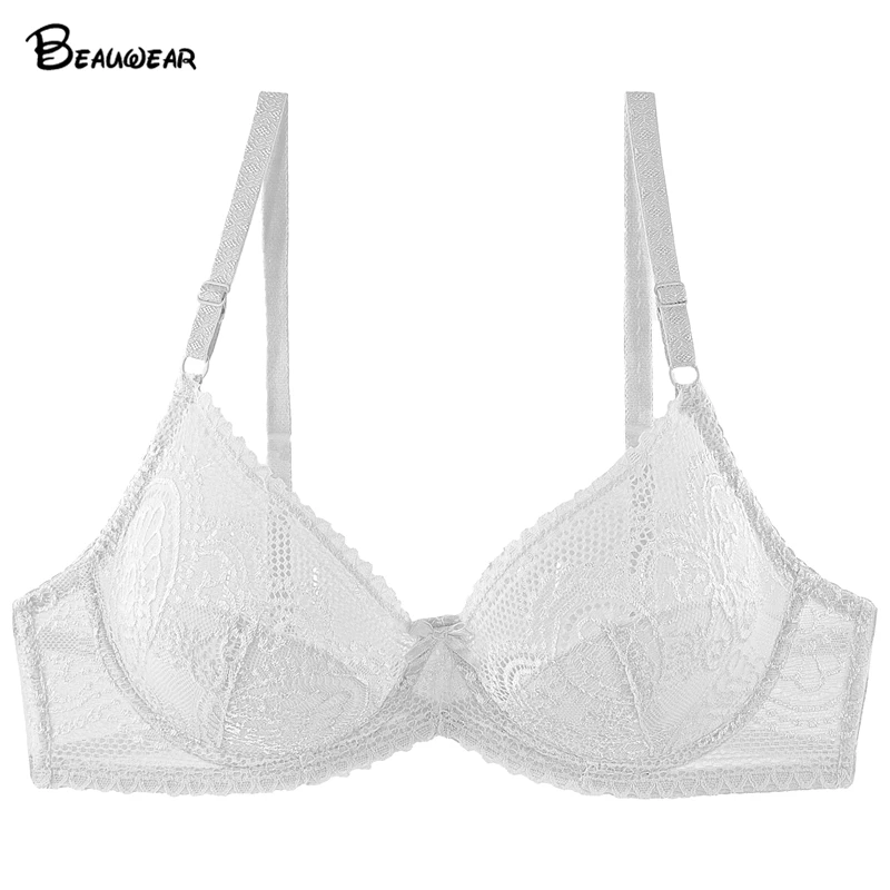 Beauwear без подкладки пуш ап Для женщин ультра тонкий бюстгальтер Поддержка