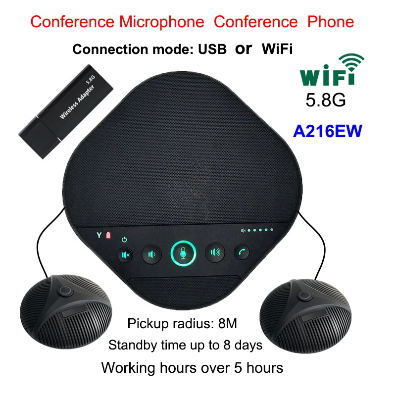 Usb Wifi Speakerphone Conference Speaker Business Conference Phone ...