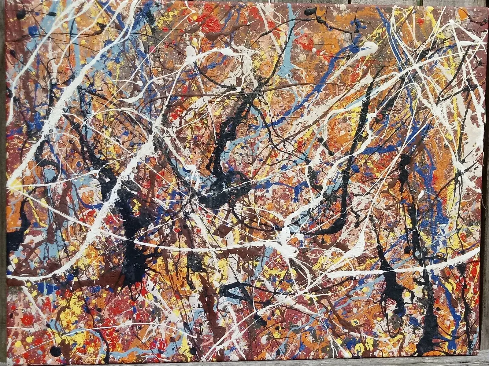 Jackson Pollock Картина на холсте дешевый текстурированный реферат искусство красивые