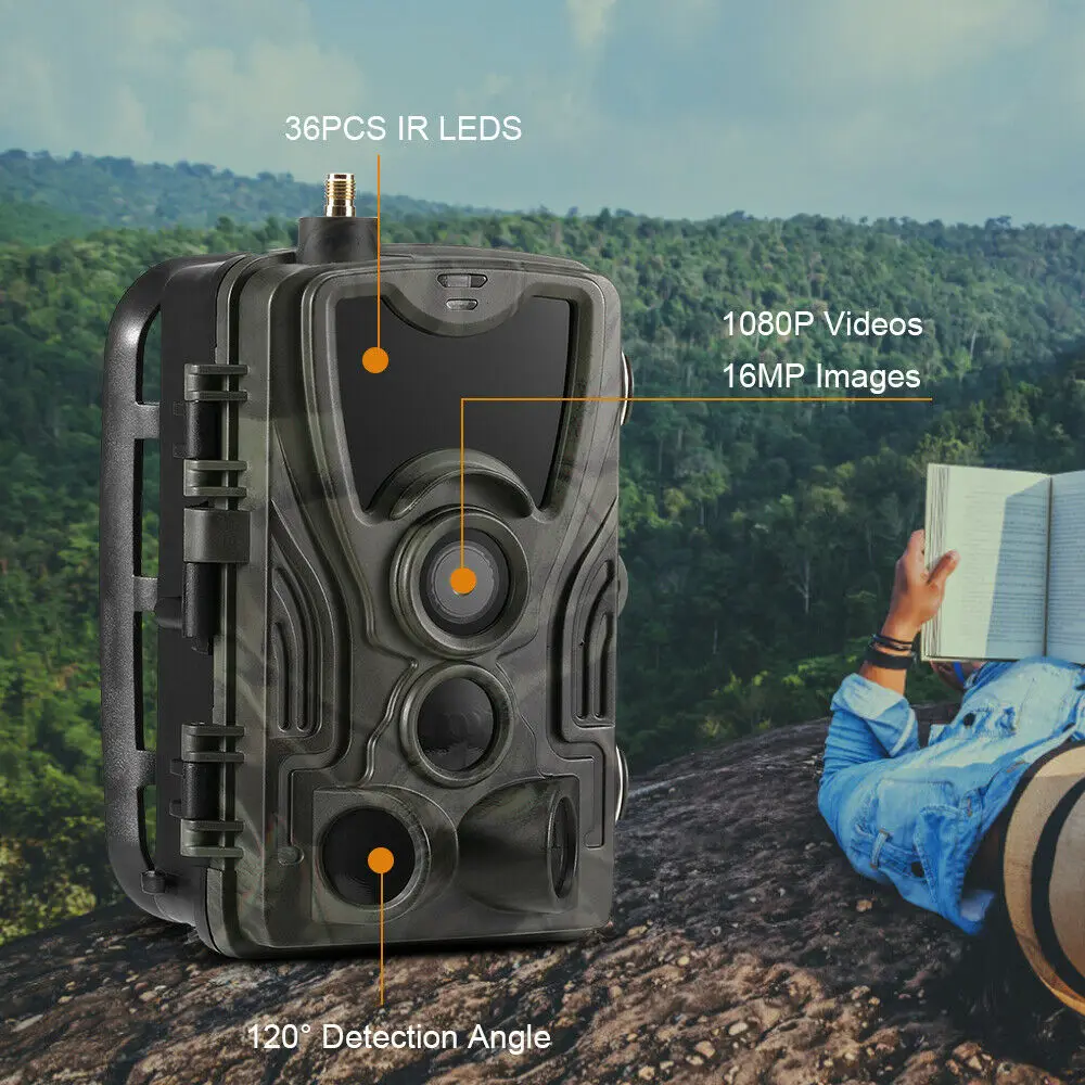 20MP 1080P 2G SMS MMS SMTP Wildlife Trail Camera Photo Traps Night Vision Email Cellular Hunting outdoor Camera Surveillance