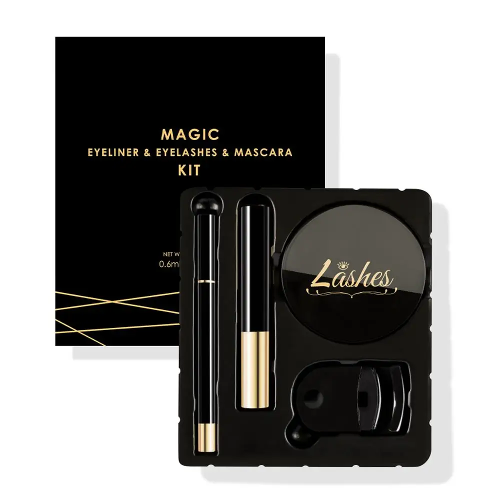 Shozy Magic подводка для глаз и 3 пары накладных ресниц Водостойкая тушь Набор