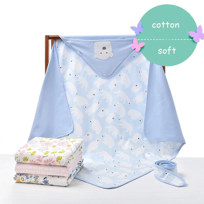 Baby Blanket Newborn Cotton Swaddle Stroller Blankets Wrap Bath Shower Toddler Kids Girl Boy Sleepsacks Accessories | Мать и ребенок