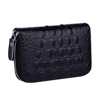 

Card Wallet Coin Purse Leather Card Holder Men Women RFID Blocking Bank Card Case Leather Card Purse Box