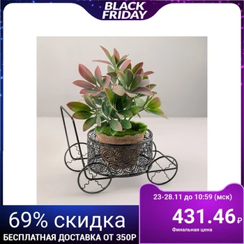 

Stand for flowers "Stroller", d = 11.5 cm, black