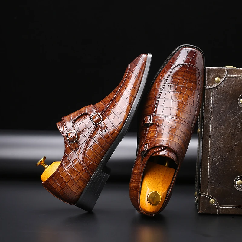 Мужские брендовые кожаные официальные туфли; модельные туфли; оксфорды; модная обувь в стиле ретро; элегантная повседневная обувь с острым носком для работы; Прямая поставка