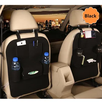

Car Back Seat Rear Trunk Elastic Felt Storage Bag 5 Pockets Organizer Hanging Auto Travel Holder Anti Kick Car Accessories