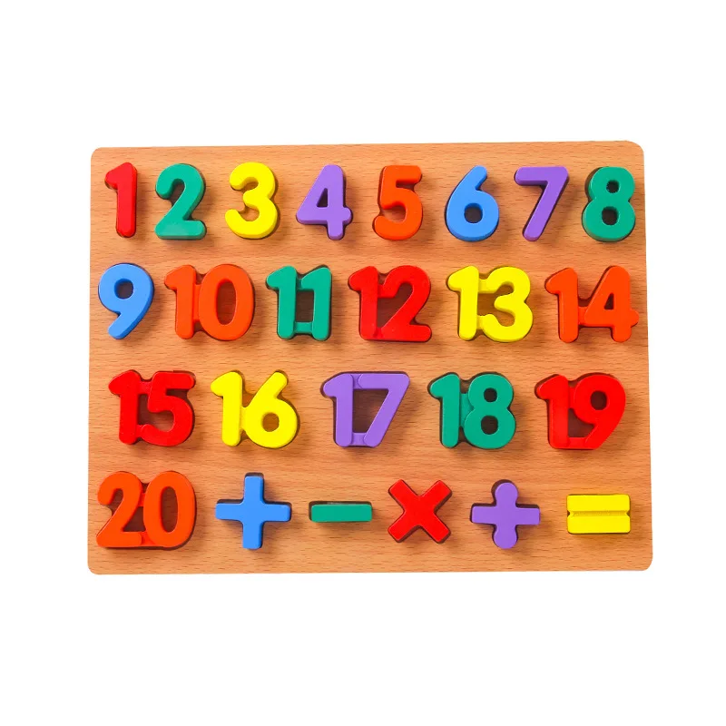 

Kid Educational Montessori Wooden Number Letter Shape Math Toy Baby Children Developmental Learning Game Blocks Model