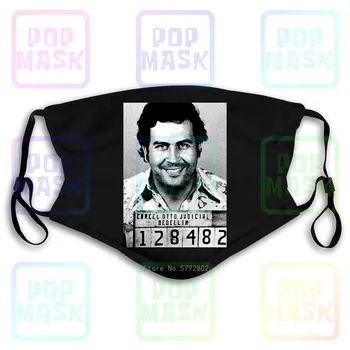 

Dust Mask with Filter Mugshot Pablo Escobar Swea Jumper Washable Reusable Mask
