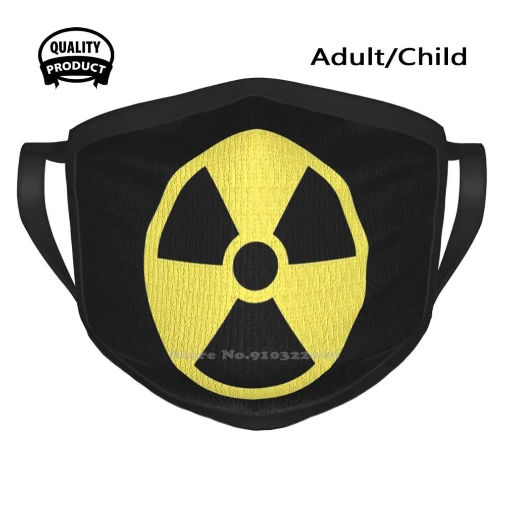 

Radiation Hazard / Yellow Cycling Hunting Hiking Camping Mouth Mask Pipboy Gamer New Vagas Brotherhood Metal Lightning Atomic