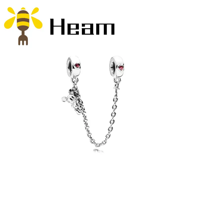Heam, высокое качество,, Стерлинговое Серебро, 925 пробы, pan, браслет с подвеской, сделай сам, бусины для женщин, модные, Роскошные, подлинные ювелирные изделия