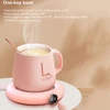 Cup Warmer Heating Pad USB DC5V Constant Temperature Coaster 3 Gear Digital Display Adjustment Timing Heater for Coffee Milk Tea 5