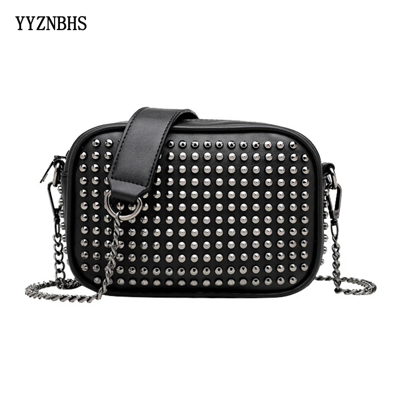 

Crossbody Bags For Women Luxury Rivet Chain Shoulder Bag Small Female Messenger Bags High Quality Mini Clutch Bag bolsa feminina
