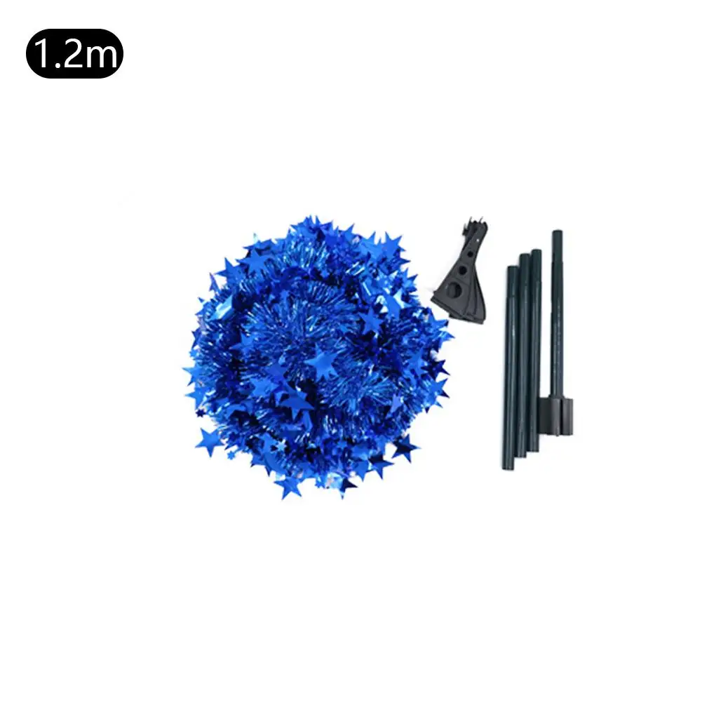 Green Pop Up Christmas Tinsel Tree With Stand Gorgeous Collapsible Artificial Christmas Tree For Christmas Decorations 1.2M 1.5M