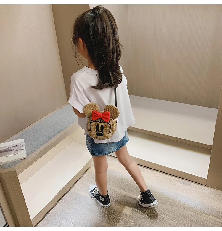 Disney сумка принцессы Микки Маус Детская сумка-мессенджер для девочек модная сумка на плечо Минни мальчик Сумочка детская портмоне