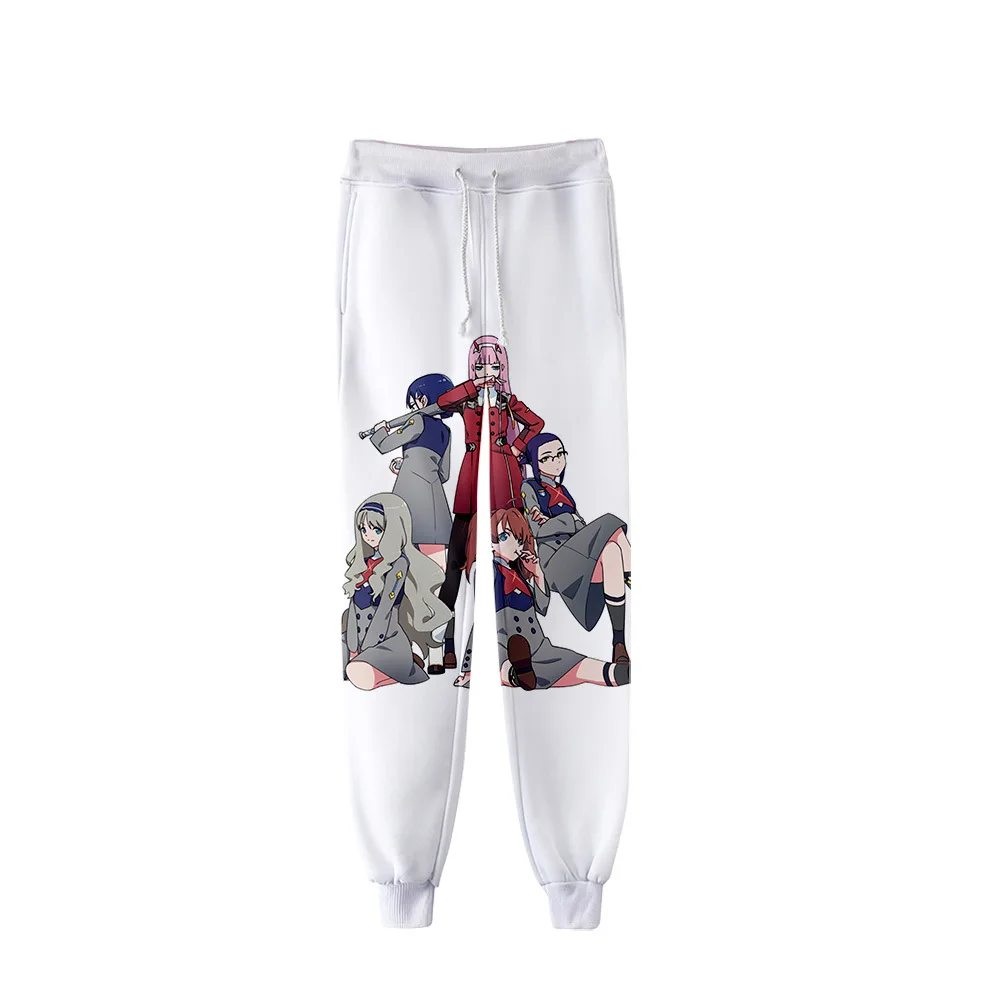 Anime DARLING in the FRANXX 3D Pants Jogging Zero Two Casual Men Women Sweatpants Cosplay clothing Long Sport Trousers